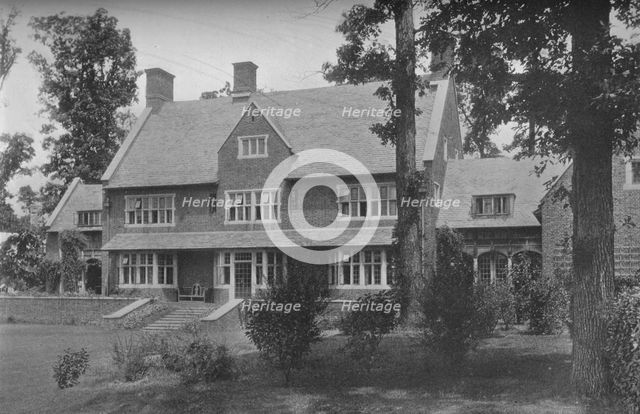Garden front, house of Harry C Black, Guilford, Baltimore, Maryland, 1923. Artist: Unknown.