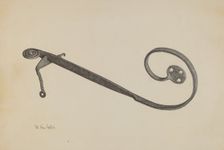Garden Gate Latch, c. 1940. Creator: Maurice Van Felix