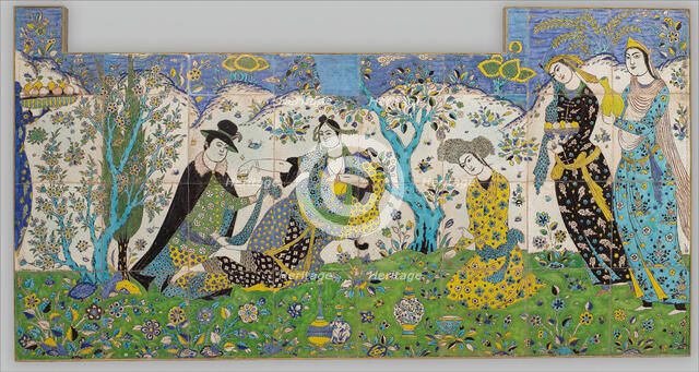 Garden Gathering, Iran, 1640-50. Creator: Unknown.