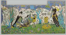 Garden Gathering, Iran, 1640-50. Creator: Unknown