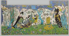 Garden Gathering, Iran, 1640-50. Creator: Unknown
