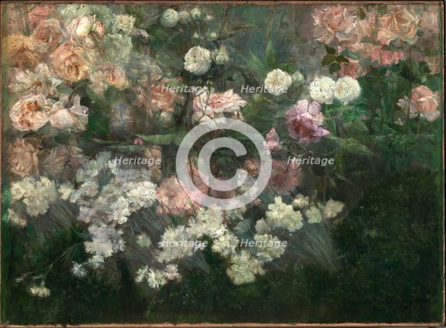 Garden in May, 1895. Creator: Maria Oakey Dewing.