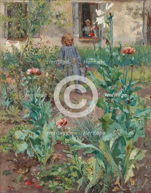 Garden in Paris, 1885. Creator: Otto Stark.