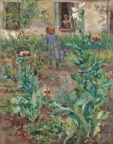 Garden in Paris, 1885. Creator: Otto Stark