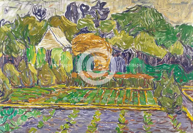 Garden in Soest. Artist: Rohlfs, Christian (1849-1938)