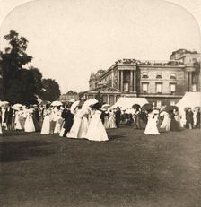 Garden Party, Buckingham Palace, London, England 1900. Creator: Works and Sun Sculpture Studios