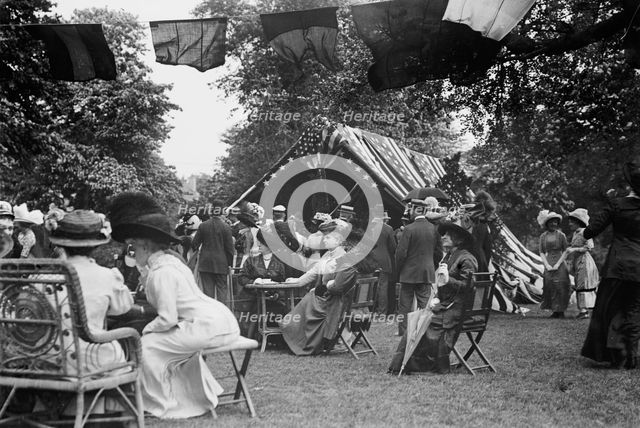 Garden Party, Governor's Island, 1911. Creator: Bain News Service.