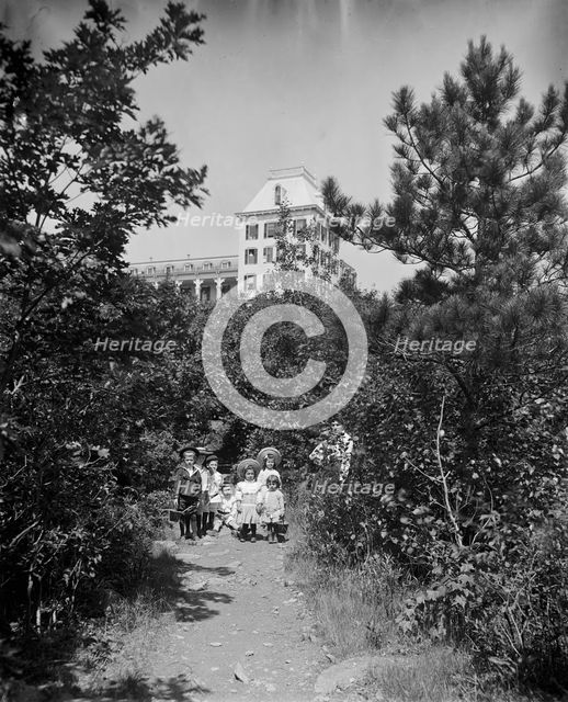 Garden path at Hotel Kaaterskill, Catskill Mts., N.Y., between 1895 and 1910. Creator: Unknown.