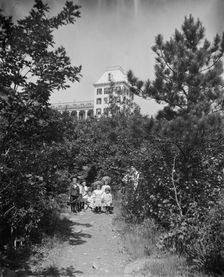 Garden path at Hotel Kaaterskill, Catskill Mts., N.Y., between 1895 and 1910. Creator: Unknown