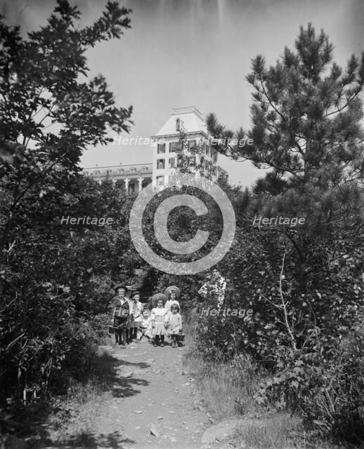 Garden path at Hotel Kaaterskill, Catskill Mts., N.Y., between 1895 and 1910. Creator: Unknown.