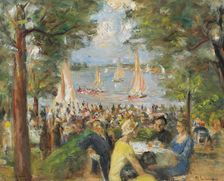 Garden restaurant at the Havel, 1934. Creator: Liebermann, Max (1847-1935)