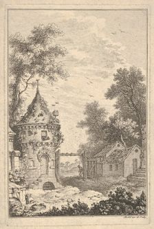 Garden Scene.n.d. Creator: Quentin Pierre Chedel