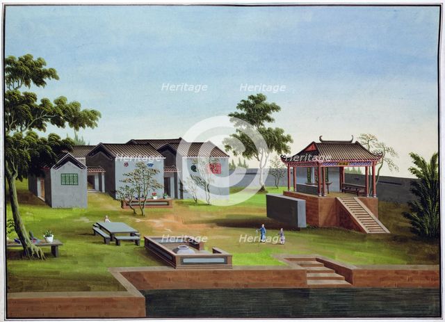 Garden scene, China, c1820-1840. Creator: Unknown.