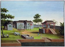 Garden scene, China, c1820-1840. Creator: Unknown