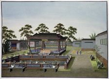 Garden scene, China, c1820-1840