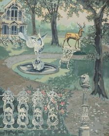 Garden Setting, 1935/1942. Creator: Perkins Harnly