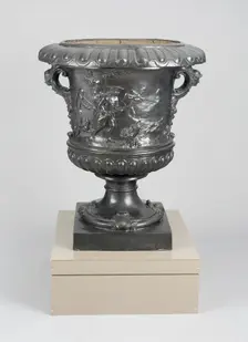 Garden Urn Emblematic of Autumn, England, Mid to late 18th century. Creator: Unknown