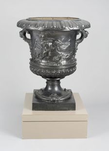 Garden Urn Emblematic of Autumn, England, Mid to late 18th century. Creator: Unknown