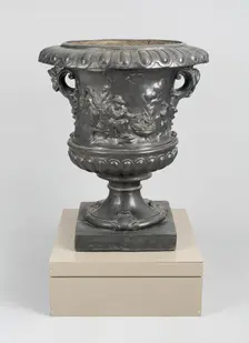 Garden Urn Emblematic of Winter, England, Mid to late 18th century. Creator: Unknown