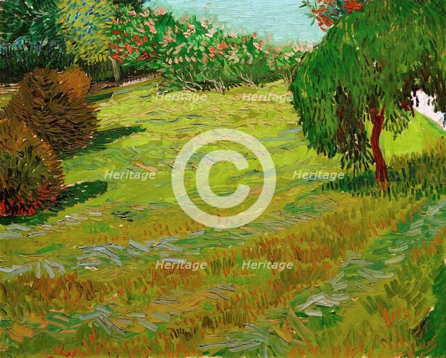 Garden with Weeping Willow, 1888. Creator: Gogh, Vincent, van (1853-1890).
