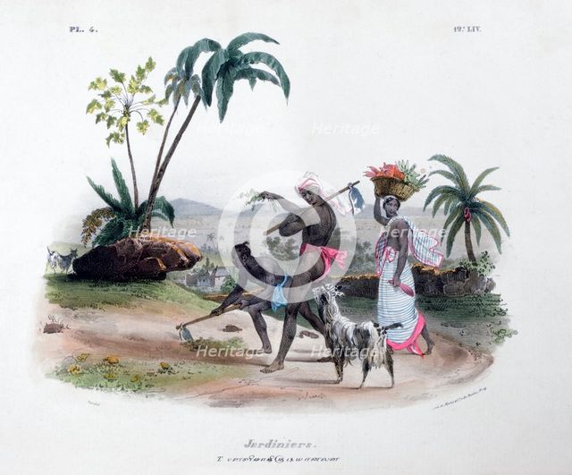 'Gardeners', 1828. Artist: Marlet et Cie