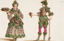 Gardeners. Costume design for Carnival celebrations of the Vienna court, c. 1680