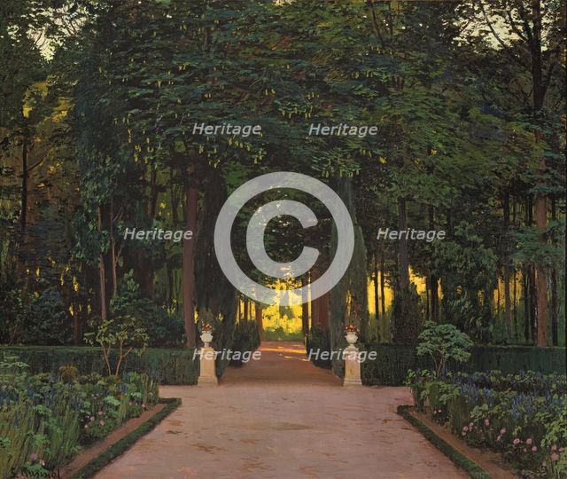 Gardens at Aranjuez, ca 1899.