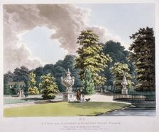 Gardens at Hampton Court Palace, Hampton, Middlesex, 1798. Artist: Heinrich Schutz
