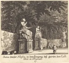 Gardens, Cardinal Deti, Frascati, 1681. Creator: Melchior Küsel