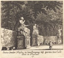 Gardens, Cardinal Deti, Frascati, 1681. Creator: Melchior Küsel