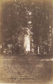 [Gardens of the Chàteau de Saint-Cloud], ca. 1853. Creator: Louis-Rémy Robert