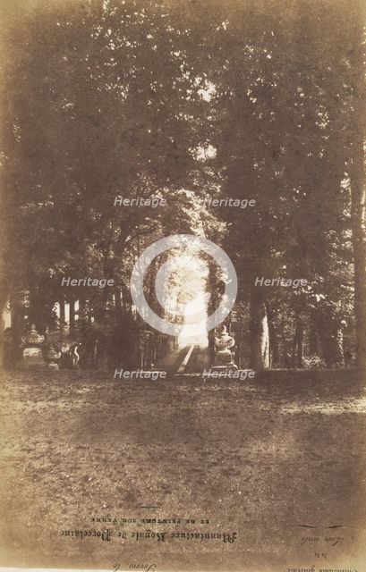 [Gardens of the Chàteau de Saint-Cloud], ca. 1853. Creator: Louis-Rémy Robert.