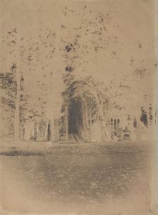 [Gardens of the Château de Saint-Cloud], ca. 1853. Creator: Louis-Rémy Robert