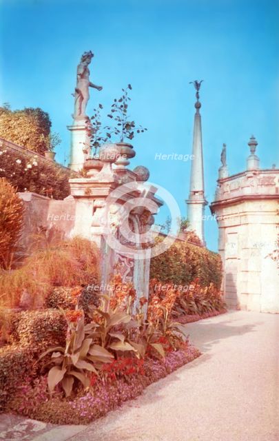 Gardens of the Palazzo Borromeo, Isola Bella, Lago Maggiore, Italy, c1955.  Creator: Arthur Charles Kirby Ware.