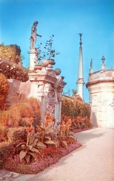 Gardens of the Palazzo Borromeo, Isola Bella, Lago Maggiore, Italy, c1955. Creator: Arthur Charles Kirby Ware