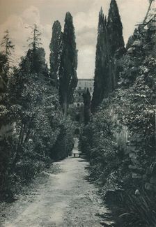 Gardens of the Villa d'Este near Tivoli, Rome, Italy, 1927. Artist: Eugen Poppel