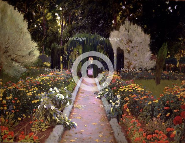  'Gardens of Aranjuez (The Arbour)' 1907 by Rusiñol.