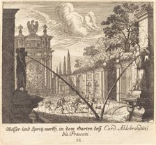 Gardens of Cardinal Aldobrandini, Frascati, 1681. Creator: Melchior Küsel