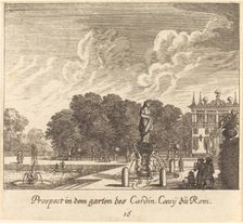Gardens of Cardinal Coessi, Rome, 1681. Creator: Melchior Küsel