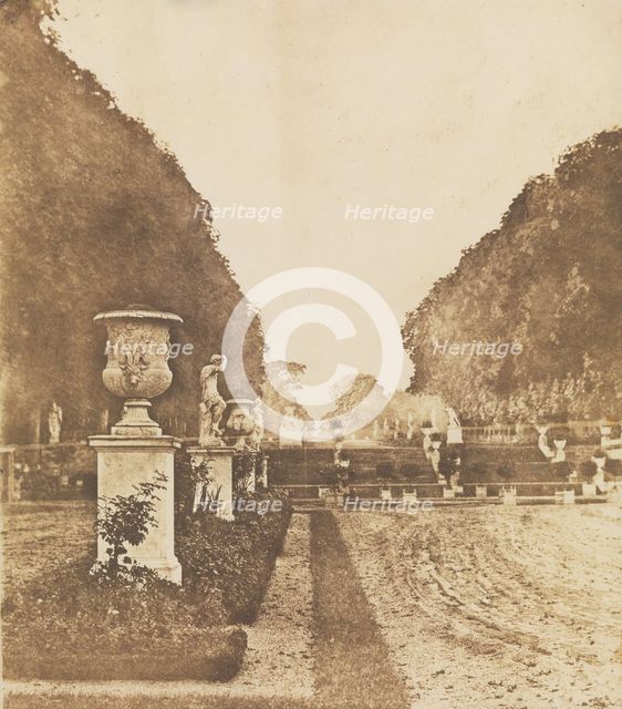 [Gardens of Saint-Cloud], before 1855. Creator: Henri Victor Regnault.