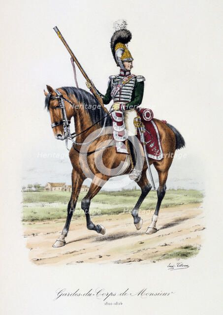 'Gardes-du-Corps de Monsieur', 1820-24. Artist: Eugene Titeux