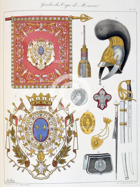 Gardes-du-Corps de Monsieur, Insignia Artist: Eugene Titeux