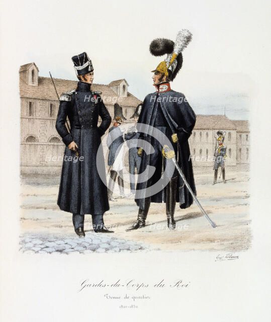 Gardes-du-Corps de Roi, tenue de quartier, 1820-30 Artist: Eugene Titeux