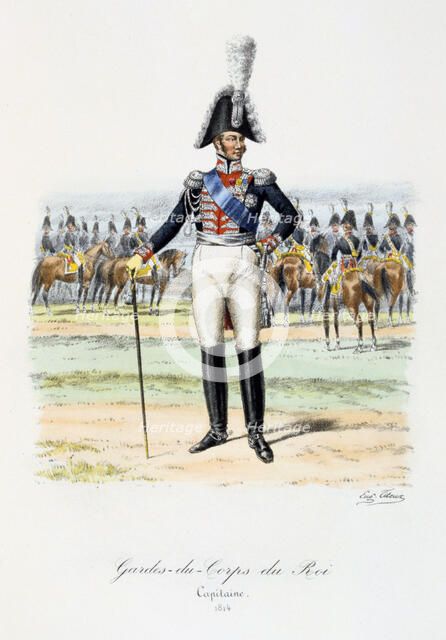 Gardes-du-Corps de Roi, Capitaine, 1814 Artist: Eugene Titeux