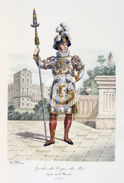 Gardes-du-Corps de Roi, Garde de la Manche, 1814-30 Artist: Eugene Titeux