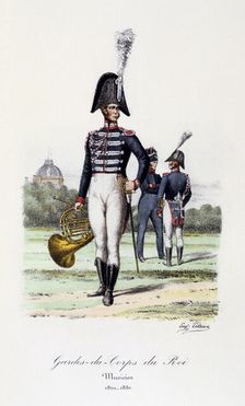 Gardes-du-Corps de Roi, Musicien 1820-30. Artist: Eugene Titeux