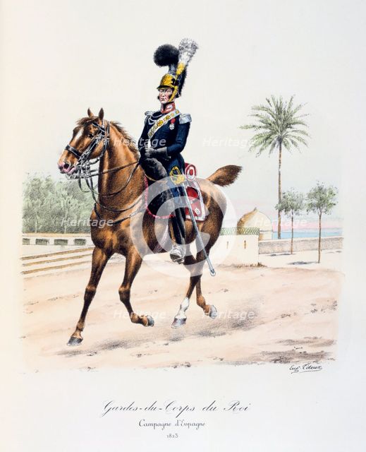 'Gardes-du-Corps de Roi, Spanish Campaign, 1823', c1814-1830. Artist: Eugene Titeux
