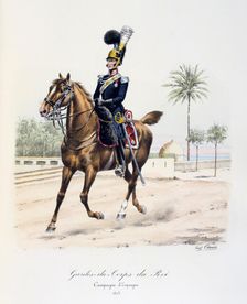 Gardes-du-Corps de Roi, Spanish Campaign, 1823 c1814-1830. Artist: Eugene Titeux