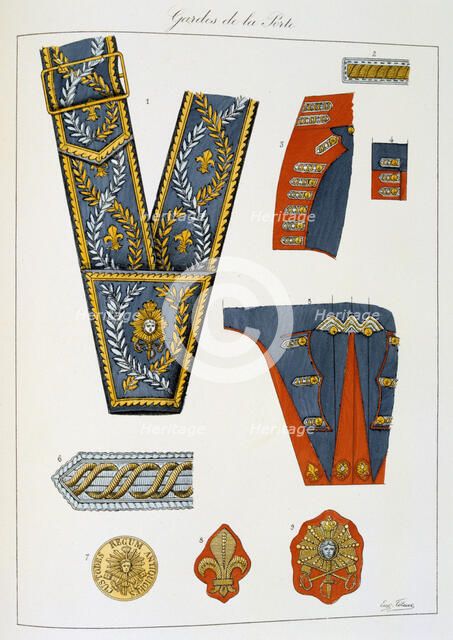 Gardes de la Porte, Insignia Artist: Eugene Titeux
