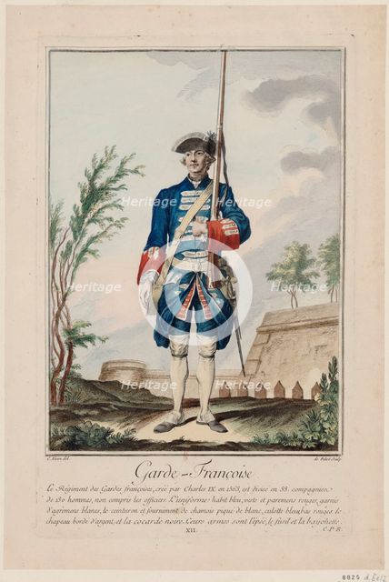 Gardes Françaises (The French Guards), 1756. Creator: De Fehrt, Antoine Jean (1723-1774).